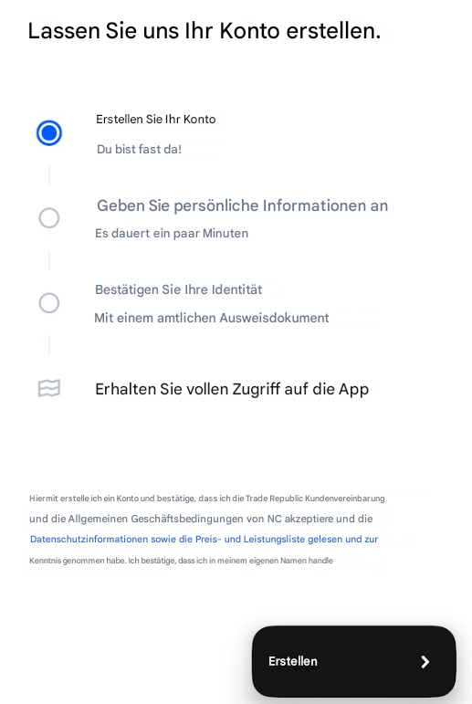 trade republic konto erstellen