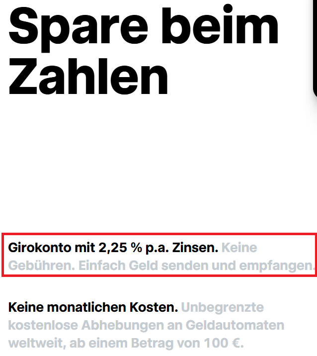 Trade Republic Girokonto mit 2,25% p.a. Zinsen