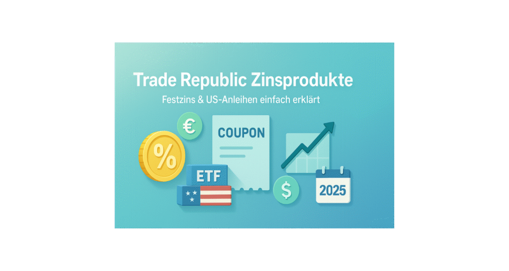 Trade Republic Zinsprodukte: US-Anleihen und Festzins. Jetzt erwerben!