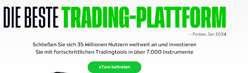 Erster Schritt um ein eToro Konto zueröffnen