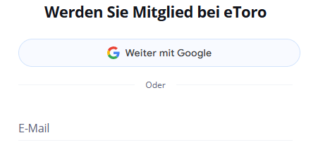 Dritter und letzter Schritt um ein eToro Konto zueröffnen